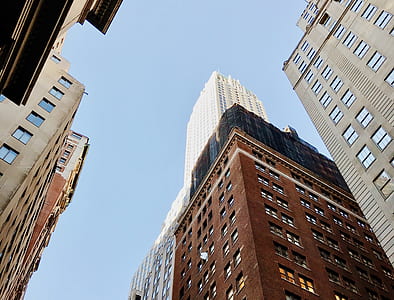 man's eye view of multi-storey buildings thumbnail