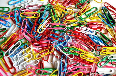 assorted-color paper clips thumbnail