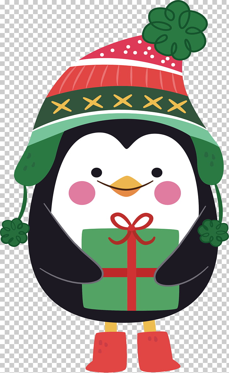 Christmas Penguin Cartoon Cartoon Christmas Penguin Png Clipart