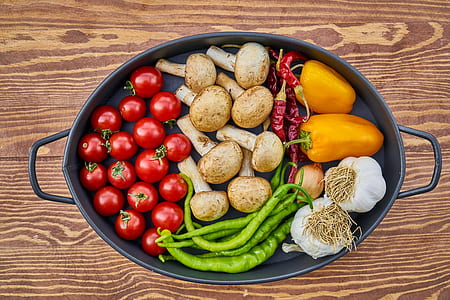 assorted condiments on gray steel tray thumbnail