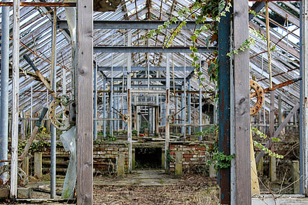 gray and white greenhouse framed taken at daytime thumbnail