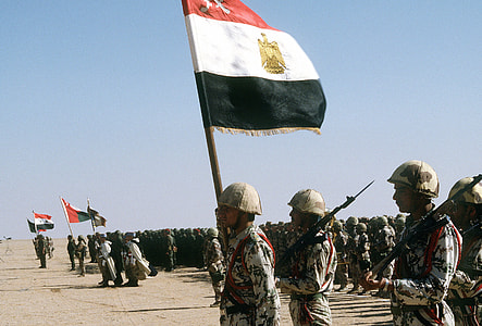 Coalition troops from Egypt, Syria, Oman, France and Kuwait during Operation Desert Storm thumbnail