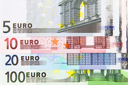 several assorted-denomination Euro banknotes thumbnail
