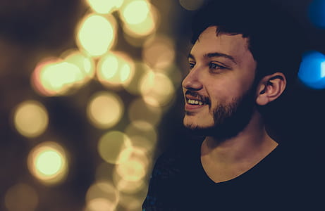 man, person, lights, model thumbnail