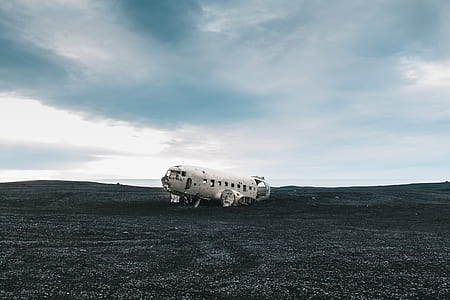 gray airplane part under gray clouds thumbnail