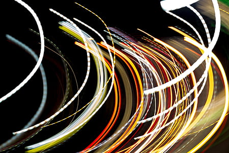 timelapse photography of assorted-color lights thumbnail