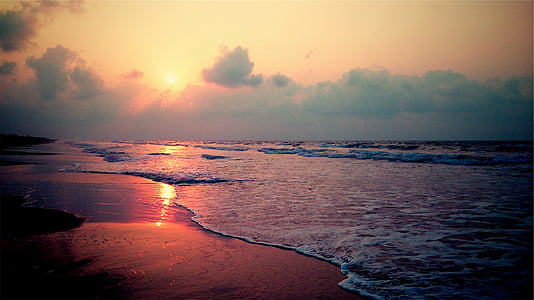 calm sea at sunset thumbnail