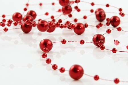 beaded red decor lot thumbnail