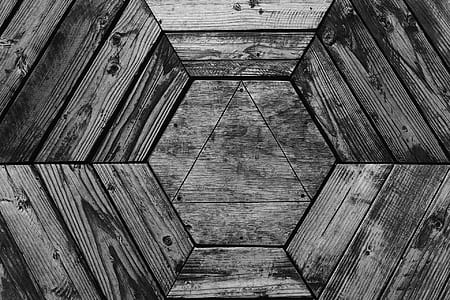 hexagonal wooden tiles thumbnail