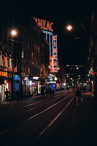 people walking in the middle of street thumbnail