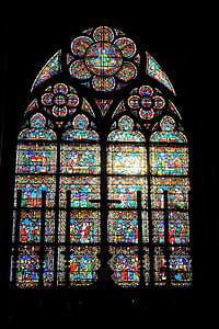 green and red Tiffany glass thumbnail