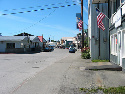 Wrangell downtown streets in Alaska thumbnail