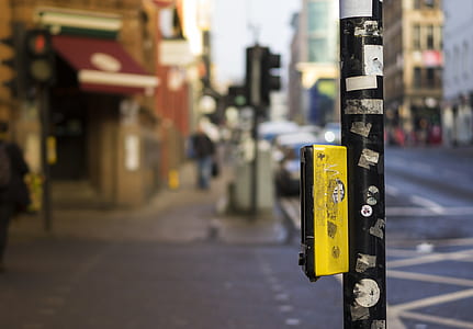 shallow focus photo stop light emergency button thumbnail