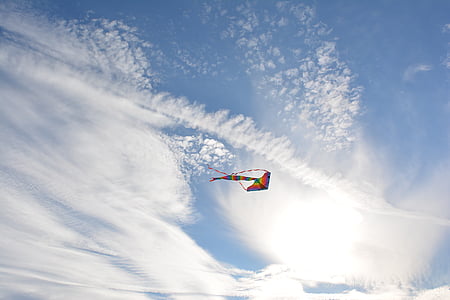 kite flying on sky thumbnail