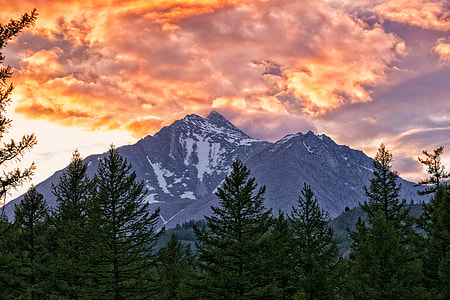 landscape photography of black mountain thumbnail