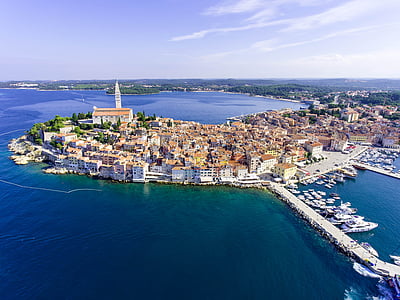 aerial view of coastal city thumbnail