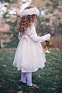 woman in white long-sleeved dress thumbnail