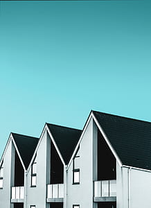 white and black concrete houses thumbnail