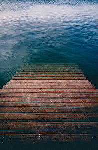 brown dock on body of water thumbnail
