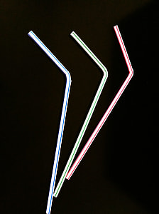 three assorted-color straws thumbnail