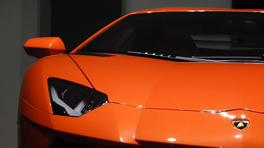 close-up photo of orange Lamborghini vehicle thumbnail