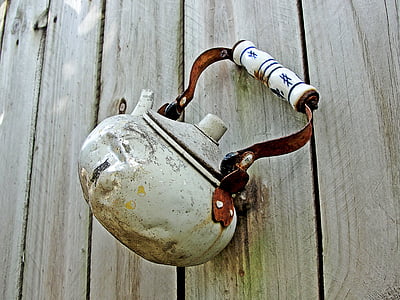 white water kettle on top of wooden surface thumbnail