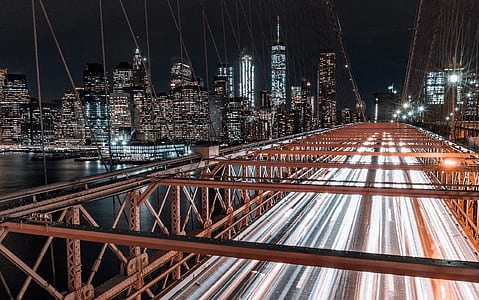 architectural photography of brown steel road frame thumbnail
