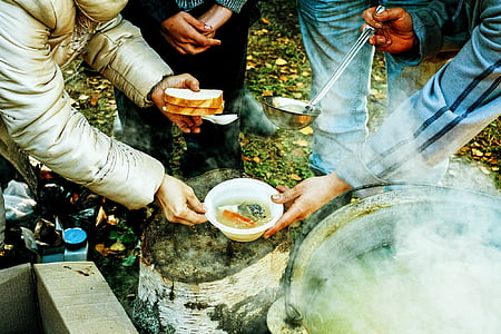 two person holding white bowl thumbnail