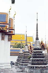 yellow, gray and brown Buddha temple thumbnail