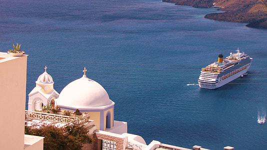 white cruise ship on sea thumbnail