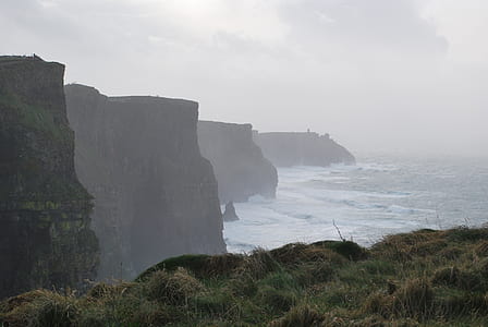 ocean waves view under cloudy sky thumbnail