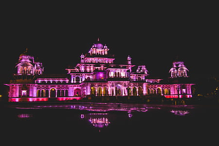 Lighted Building at Night thumbnail