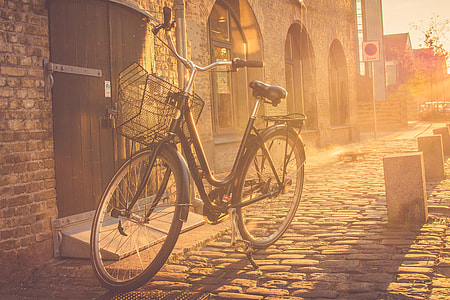 Bicycle on the streets of Copenhagen, Denmark thumbnail