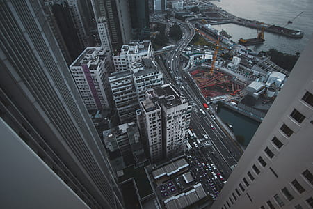 high angle photo of high rise building thumbnail