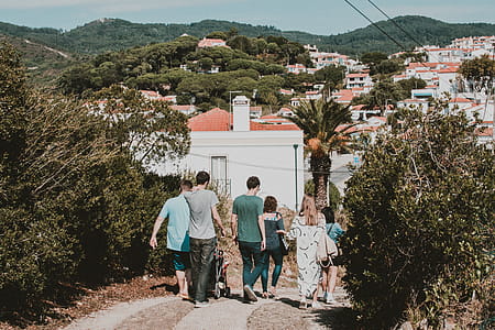 People Walking on Dirt Road thumbnail