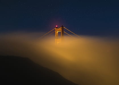 bridge surrounded by fogs thumbnail