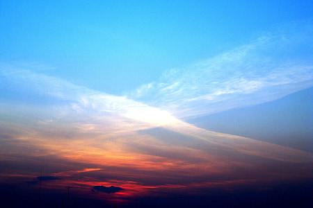 blue sky during golden hour thumbnail