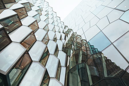 Exterior of a building with modern glass architecture thumbnail