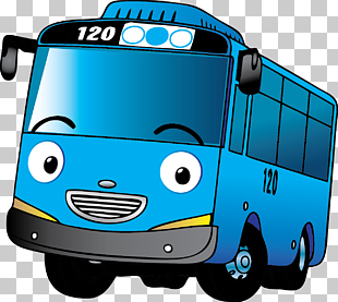 Car Motor vehicle Bus Mode of transport, tayo, blue bus illustration PNG clipart