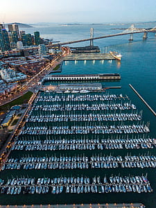 ocean docks aerial photography thumbnail