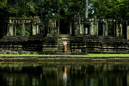 Woman Near Stairs If Gray Temple thumbnail
