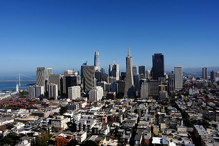 aerial photography of city buildings thumbnail