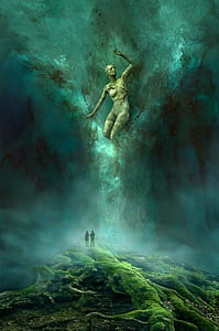 naked woman painting thumbnail