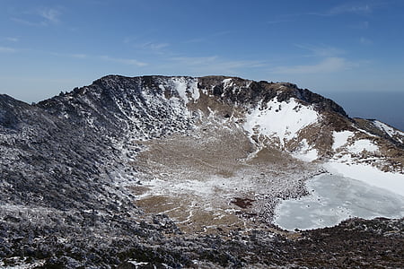 aerial photography of snow capped mountain during daytime thumbnail