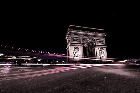 time-lapse photography of Arc de Triomphe thumbnail