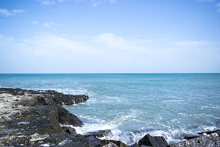 Ocean View With Black Rock Formation thumbnail