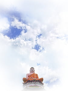 deity statue over clouds thumbnail