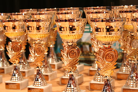 silver-and-gold-colored chalices close-up photo thumbnail