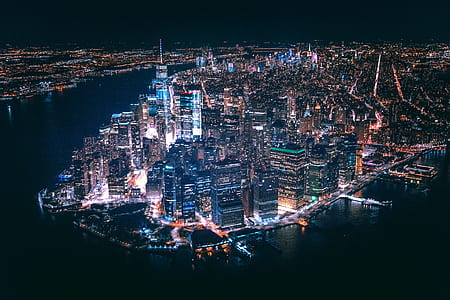 aerial photo of Dubai city lights thumbnail
