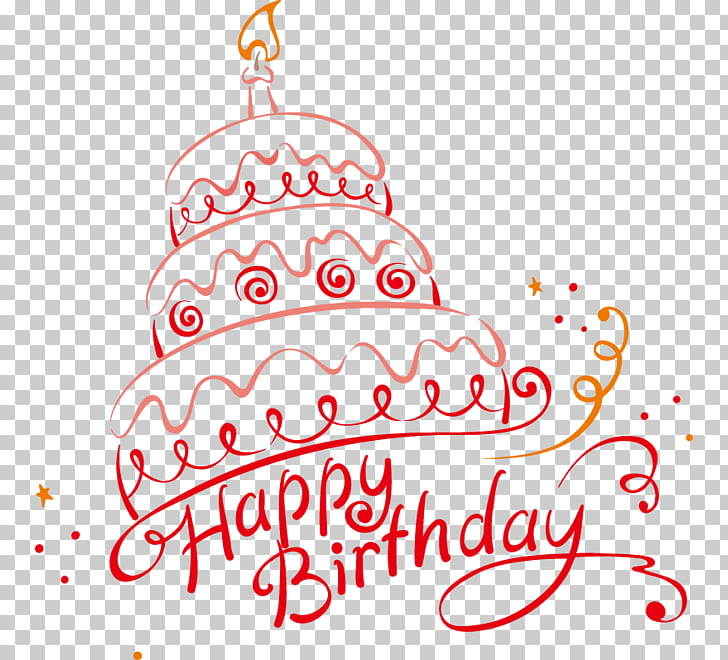 Birthday cake Party Stock illustration, happy Birthday, Happy Birthday cake illustration PNG clipart